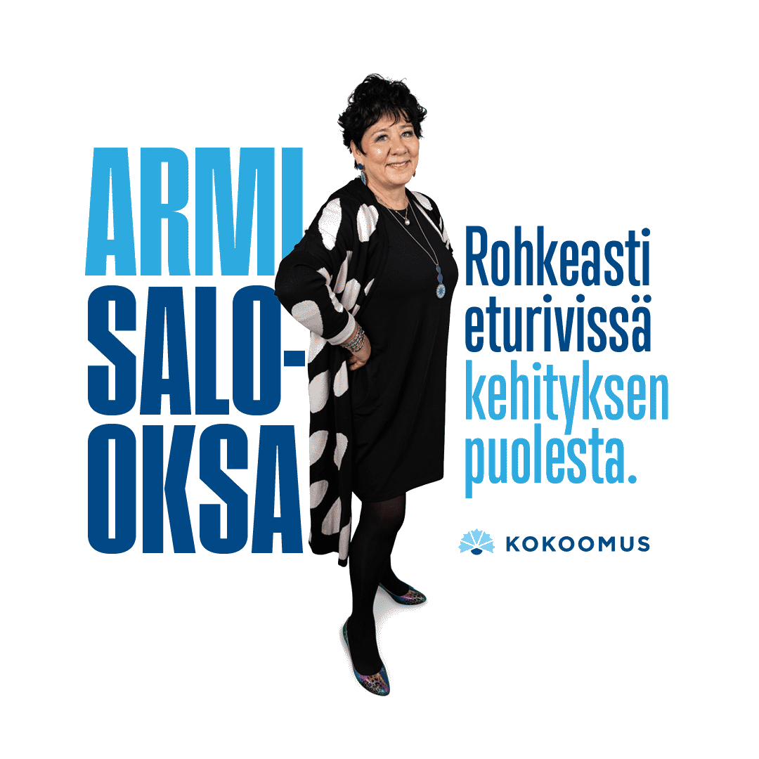 Armi Salo-Oksa rohkeasti eturivissä